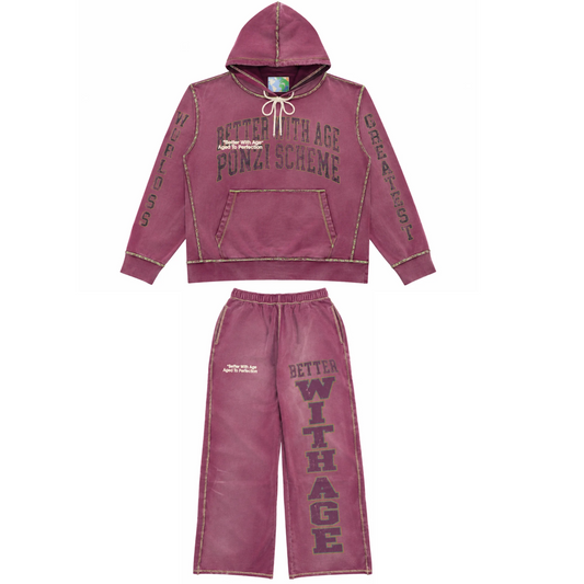 Better With Age Ponzi Sweatsuit Fuchsia