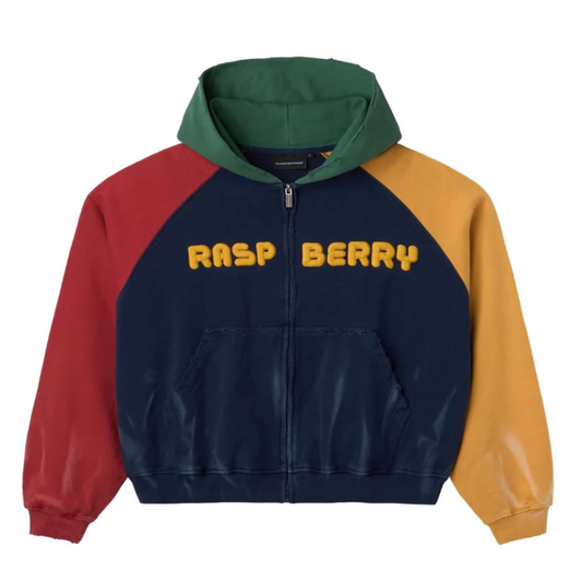 GV Gallery Raspberry Hills Colorblock Zip Up Hoodie