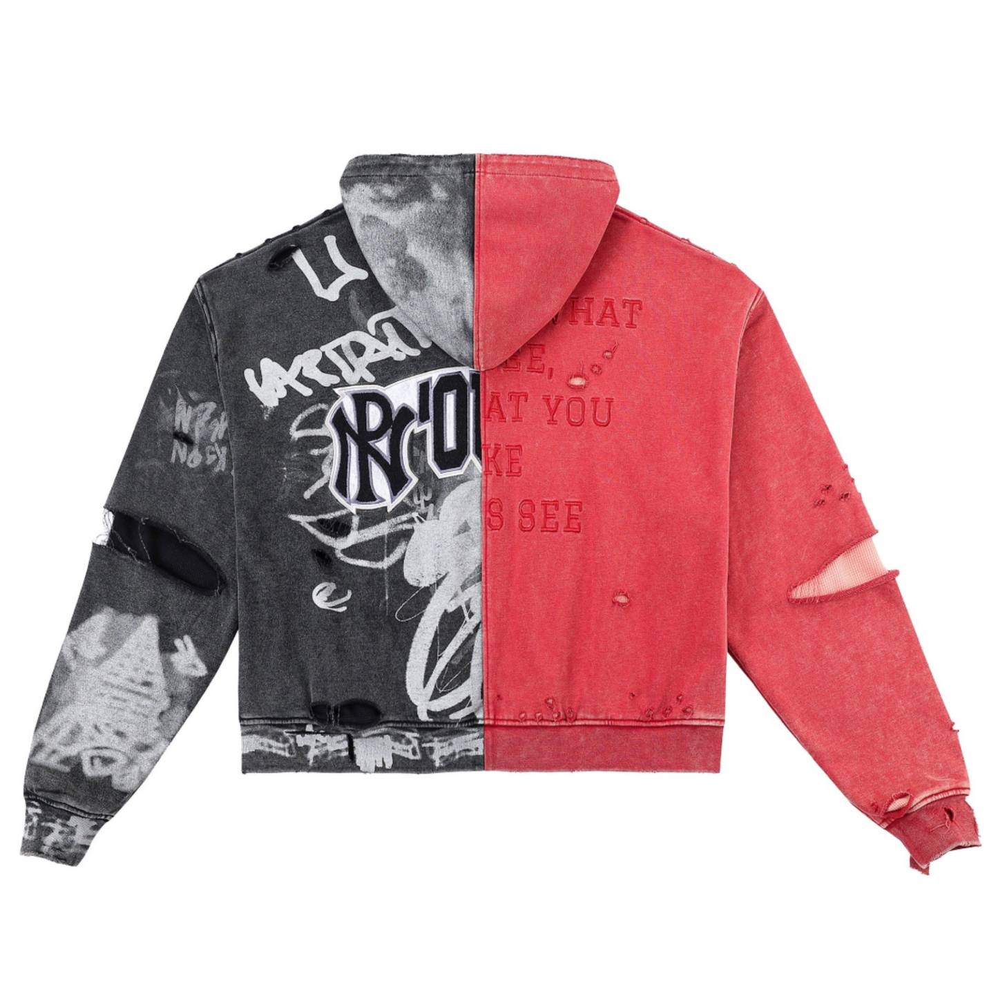 Noublie Pas Don Sandler Graffiti Zip-Up Hoodie