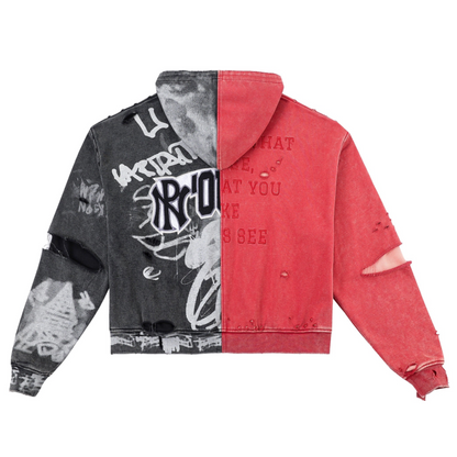 Noublie Pas Don Sandler Graffiti Zip-Up Hoodie