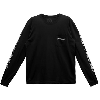 Chrome Hearts Scroll Logo Set Black