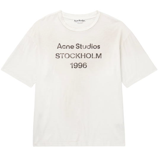 Acne Studios Distressed Logo-Print Tee