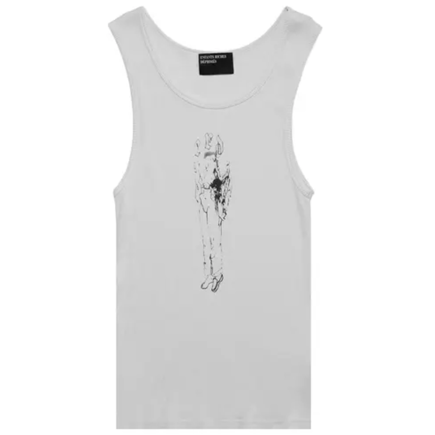 Enfants Riches Déprimés 'Academic' Faded White Tank Top