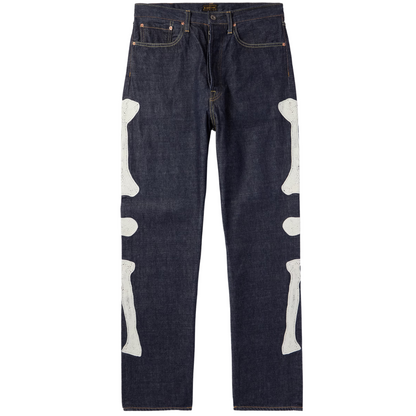 Kapital Kountry 12.5oz 5P Monkey Cisco Bone Jeans Navy