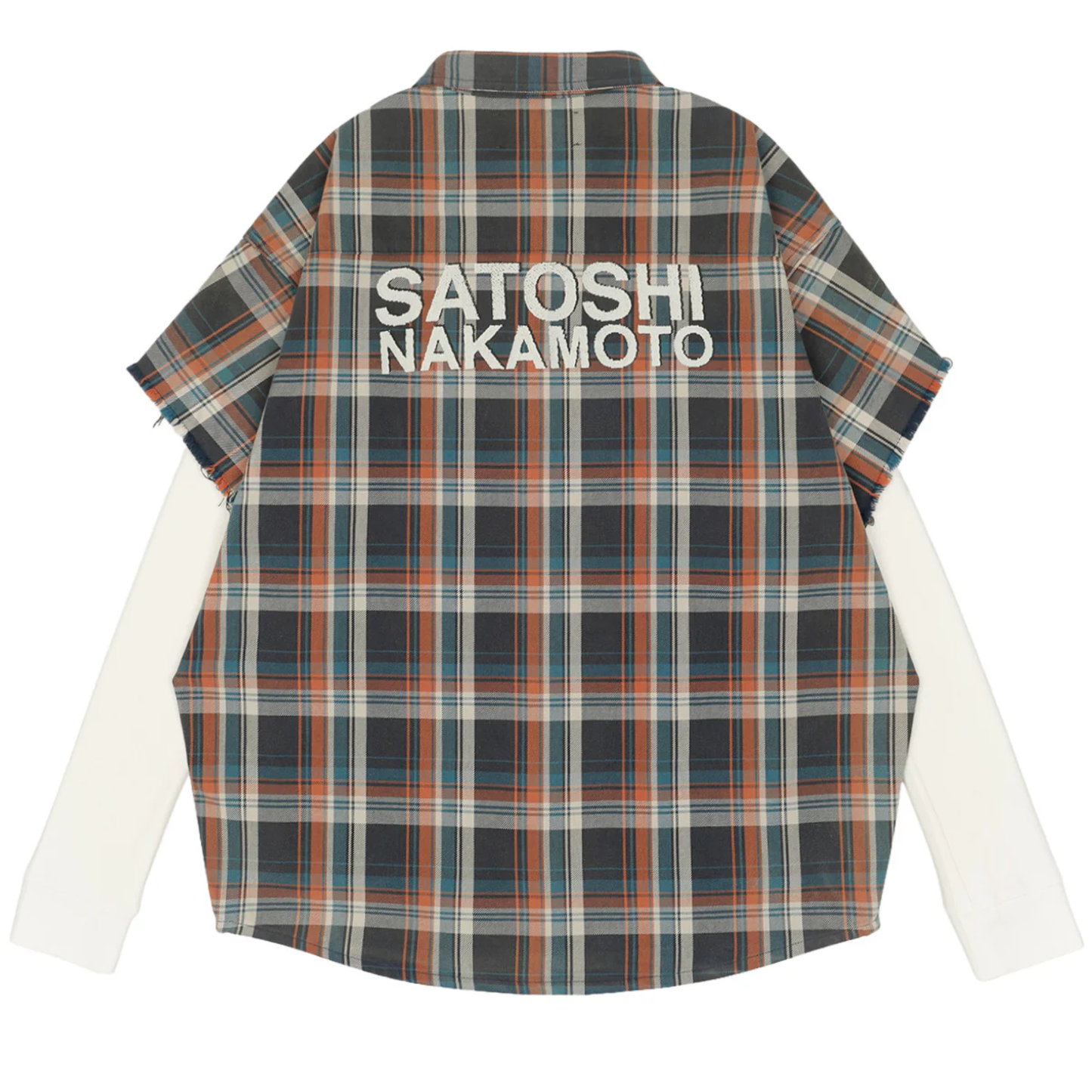 Satoshi Nakamoto Bender Cut Off Flannel