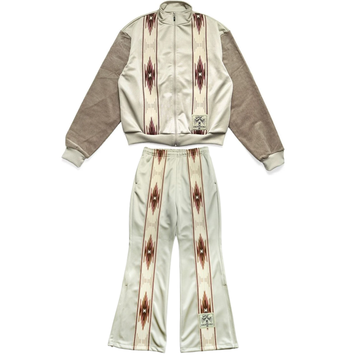 Kapital Smooth Jersey Kochi & Zephyr Track Suit Beige