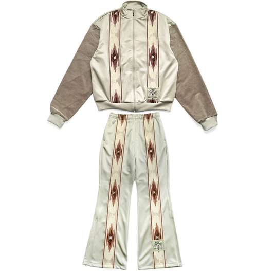 Kapital Smooth Jersey Kochi & Zephyr Track Suit Beige