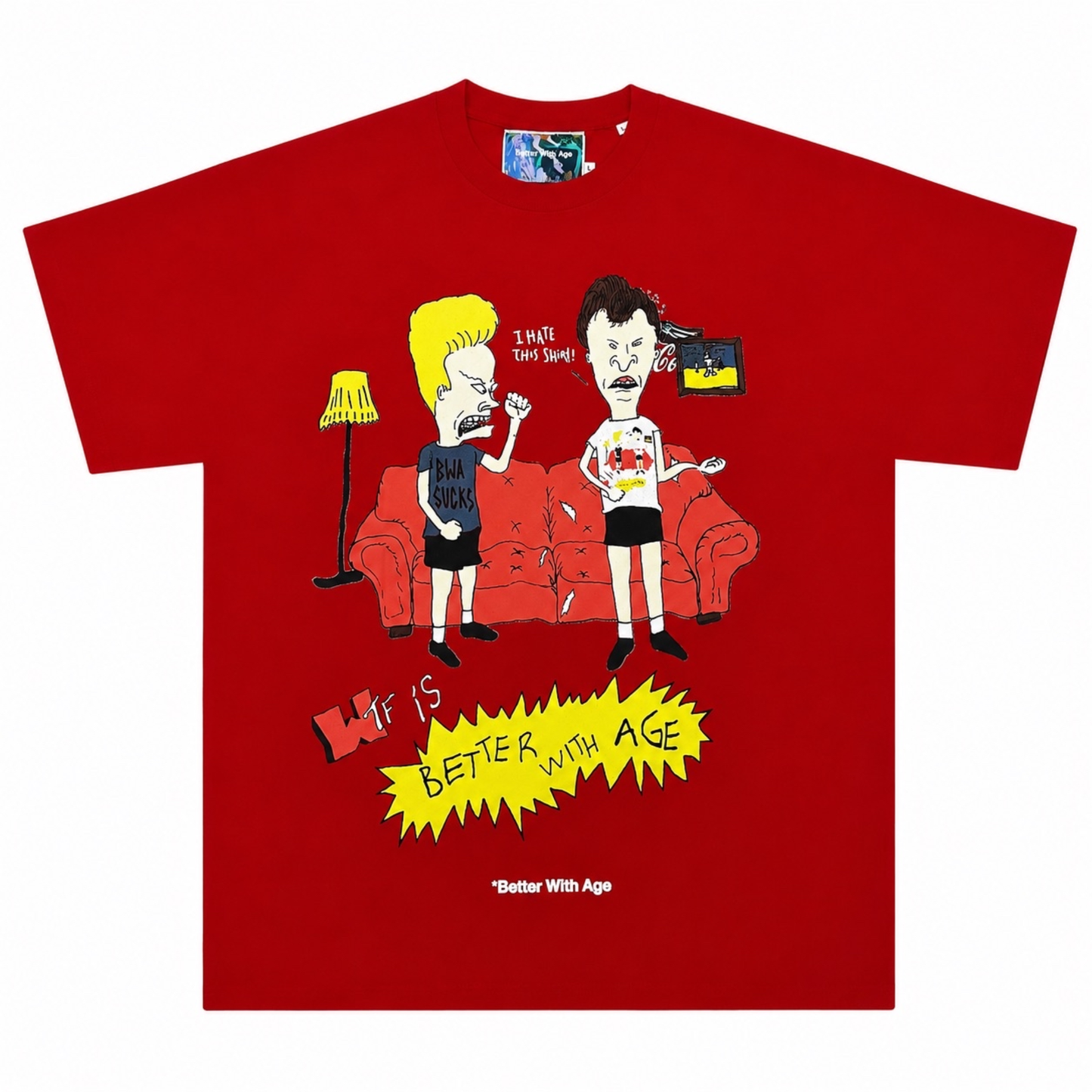 Better With Age 'Beavis and Butthead' Red Tee