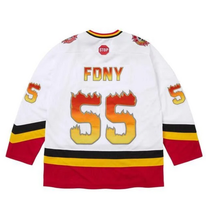 Supreme x FDNY Hockey Jersey White