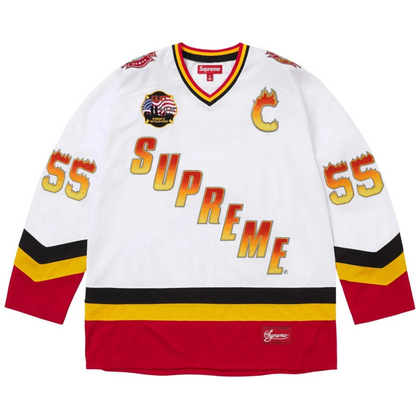Supreme x FDNY Hockey Jersey White