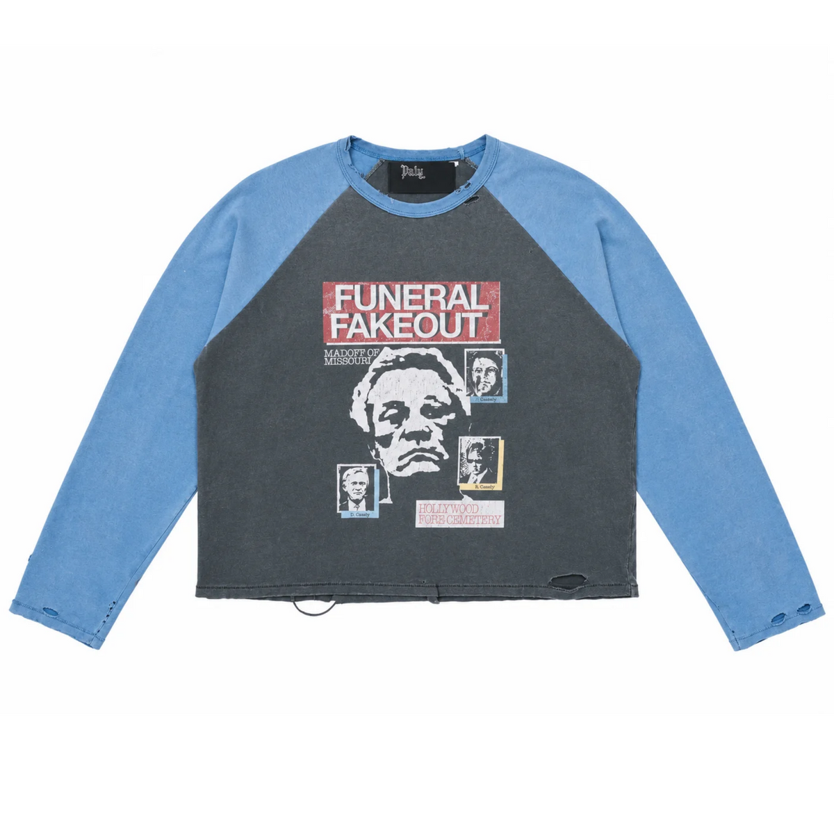 Paly Hollywood Funeral Fakeout Raglan Long Sleeve Tee