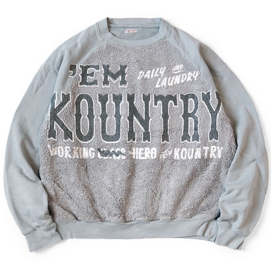 Kapital Fur Glizzy Sweatshirt Grey