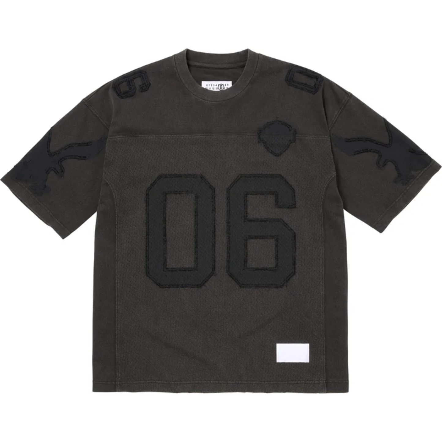 Supreme MM6 Maison Margiela Cotton Football Jersey Black