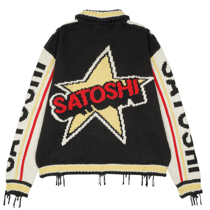 Satoshi Nakamoto Memory Varsity Cardigan