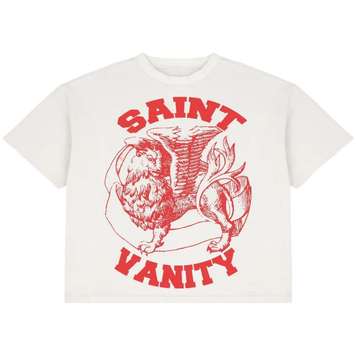 Saint Vanity Griffin Tee Red/White