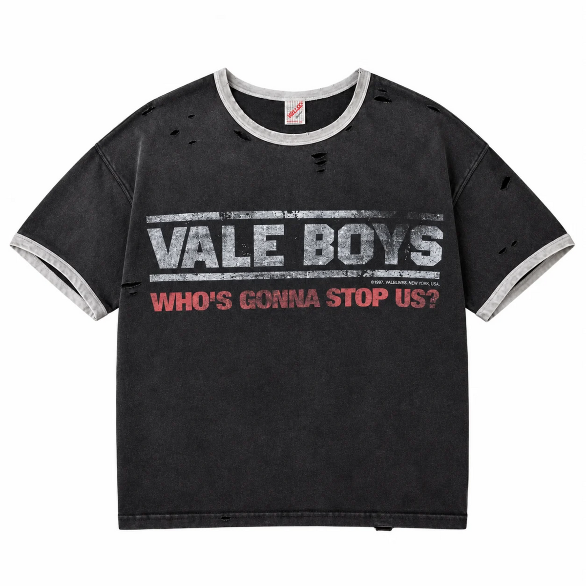 Vale Forever Oreo Ringer Tee Black