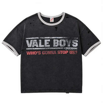 Vale Forever Oreo Ringer Tee Black