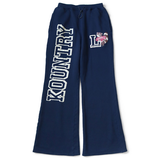 Kapital Fleece Flared Sweatpants Navy