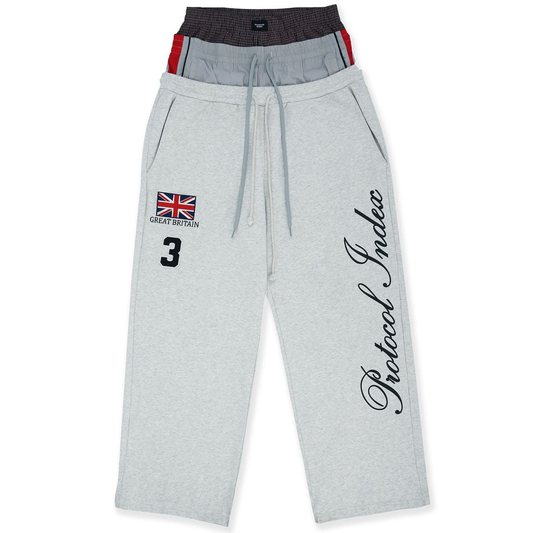 Protocol Index 3 Layered Sweat Pants Oatmeal Melange