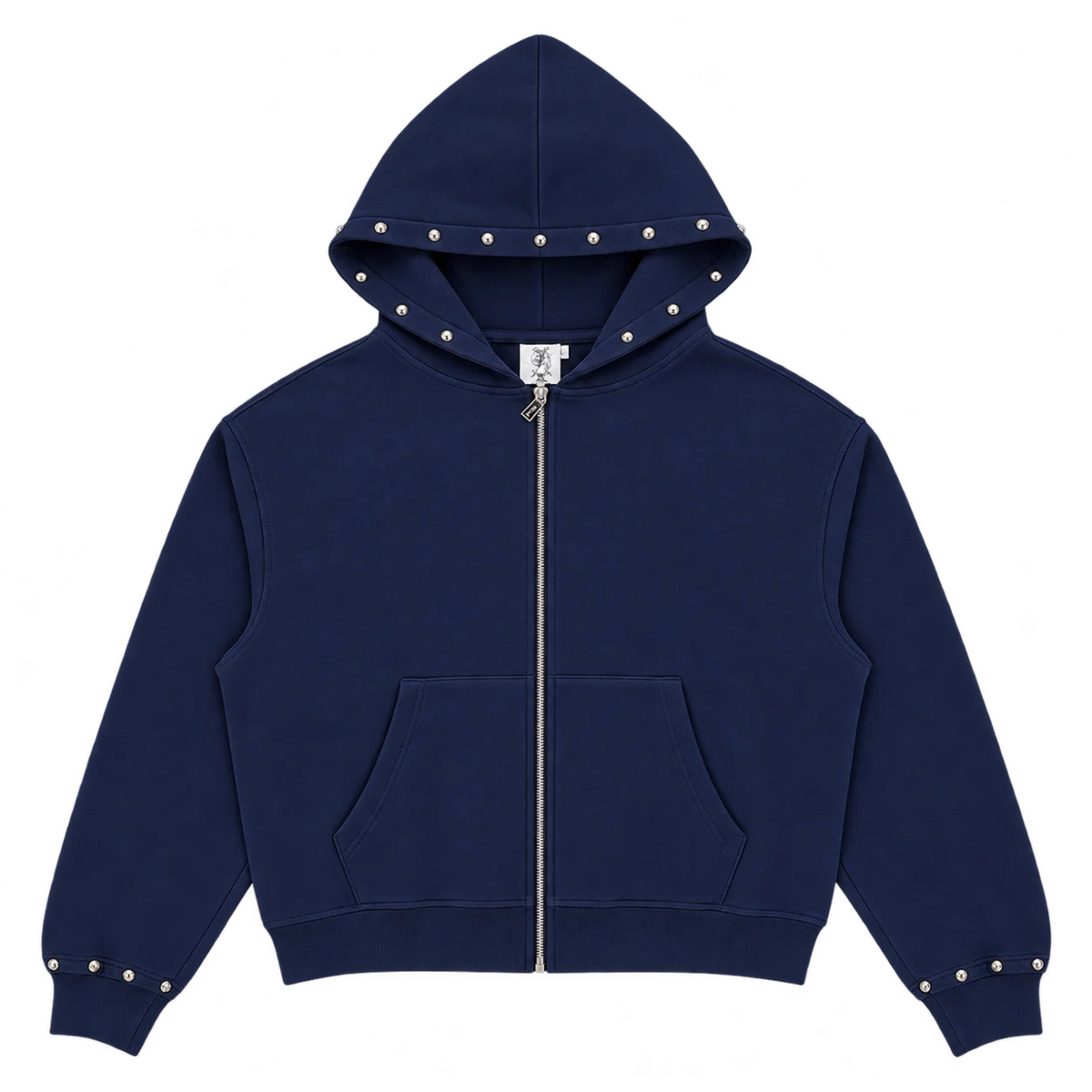 Saint Vanity Studded French Terry Sweatsuit Navy