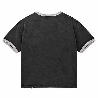 Vale Forever Oreo Ringer Tee Black