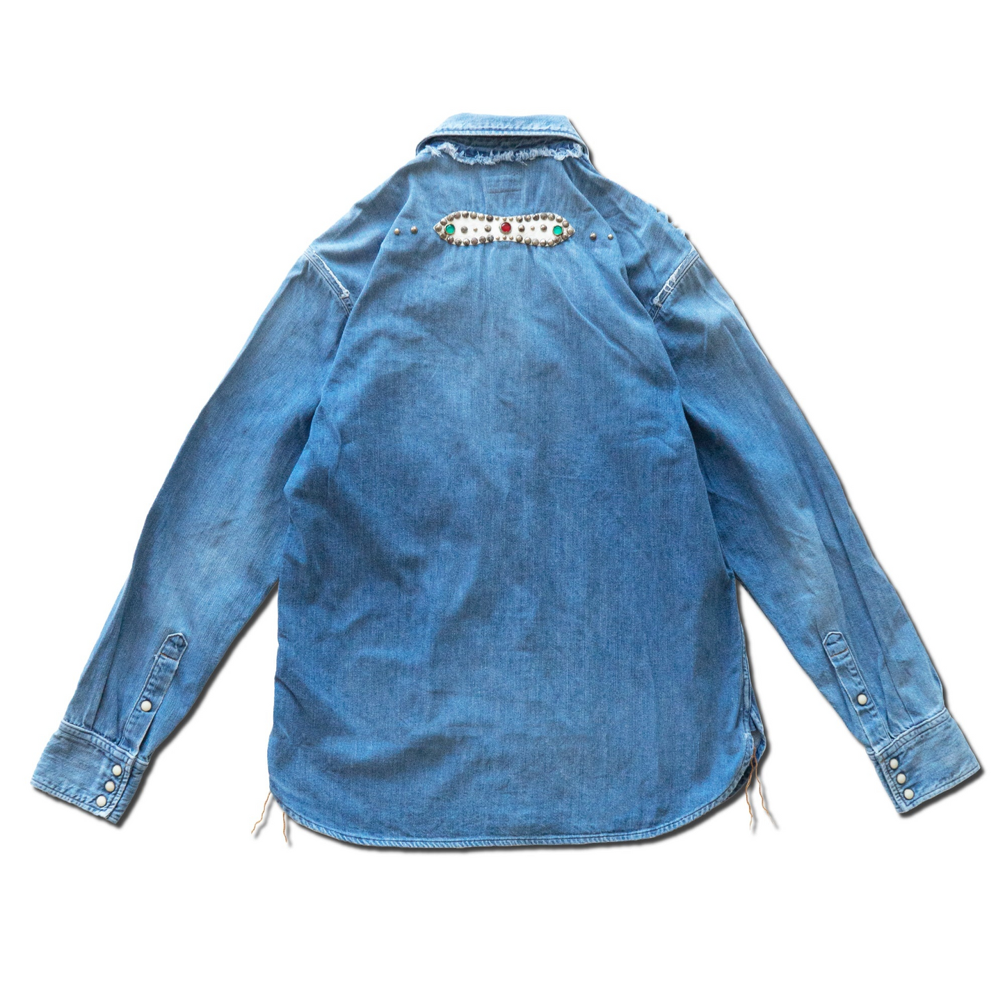 Kapital Botanical Denim Studs Western Shirt Indigo