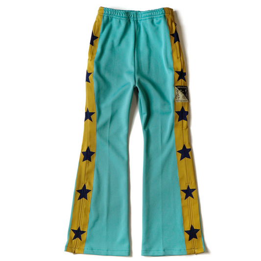 Kapital Star Stuntman & Smooth Jersey Track Pants Turquoise
