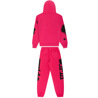 Sp5der Beluga Sweatsuit Pink