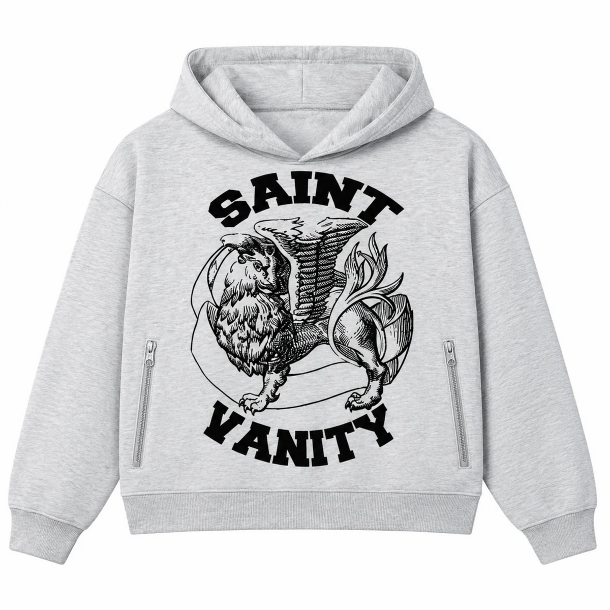 Saint Vanity Griffin Varsity Sweatsuit Grey