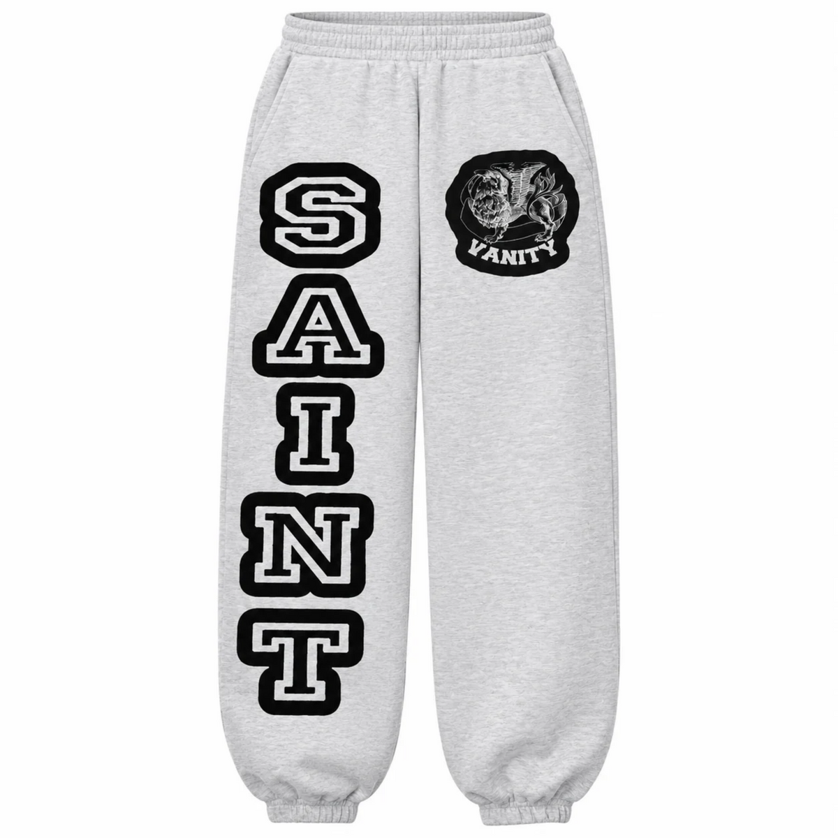 Saint Vanity Griffin Varsity Sweatsuit Grey
