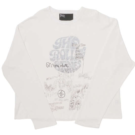 Paly Hollywood x Rolling Stones Embroidery L/S Tee