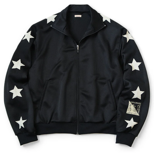 Kapital Star Stuntman & Smooth Jersey Track Jacket Black