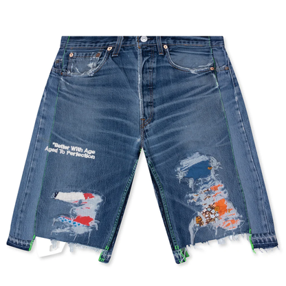 Better With Age Monroe Triple-Wide Denim Repair Shorts