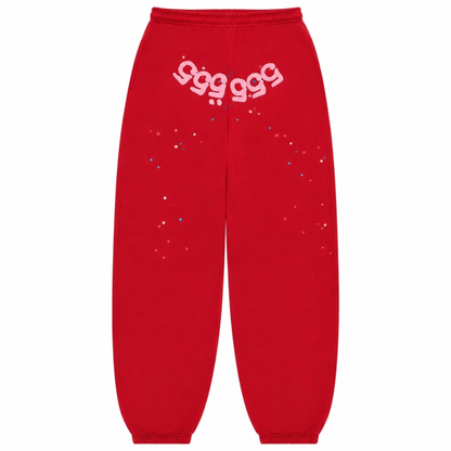 Sp5der Worldwide Red Angel Number 555 Sweatsuit