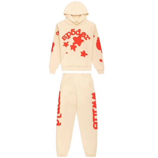 Sp5der Beluga Sweatsuit Cream