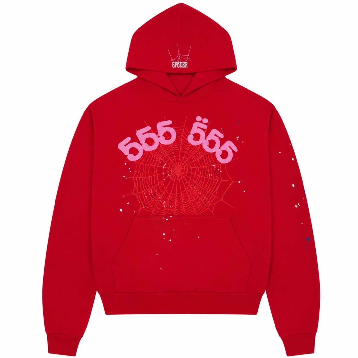 Sp5der Worldwide Red Angel Number 555 Sweatsuit