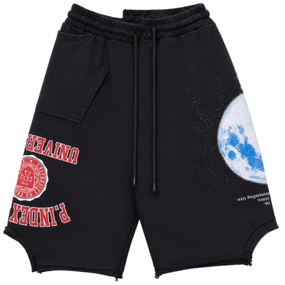 Protocol Index Reconstructed Sweat Shorts Black