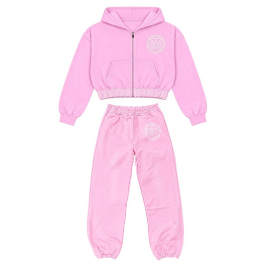 Saint Vanity Womens Collegiate Sweatsuit Pink