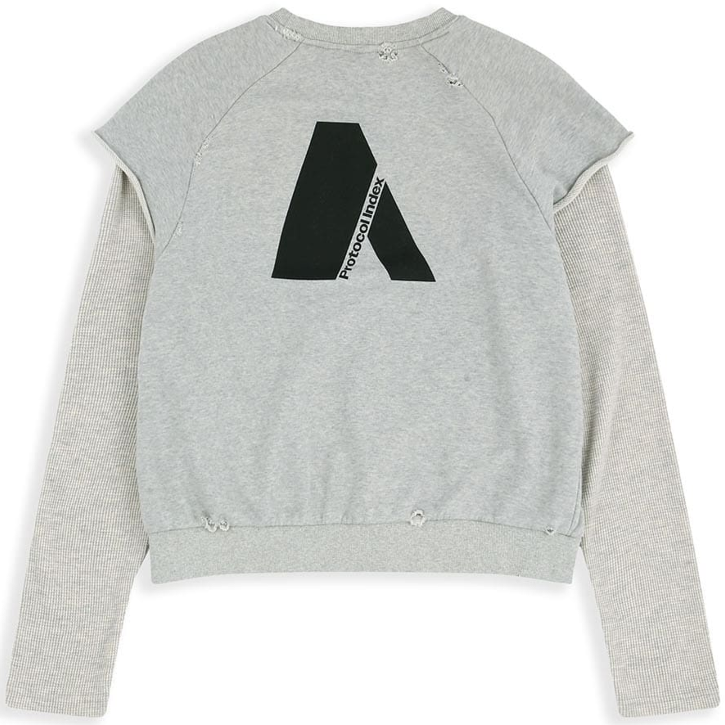 Protocol Index Layered Thermal Tee Melange Gray