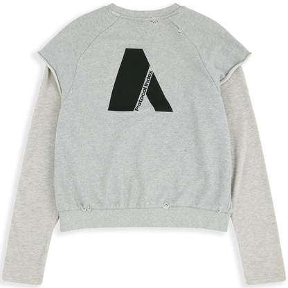 Protocol Index Layered Thermal Tee Melange Gray