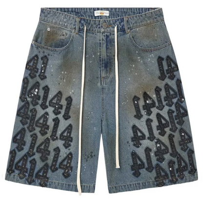 Vale Forever Lucky Charms Denim Shorts Blue/Black