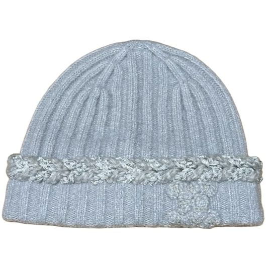 Chanel Beige CC Cashmere Beanie