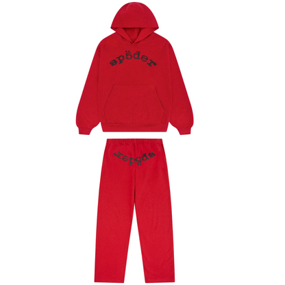 Sp5der VVS Sweatsuit Red