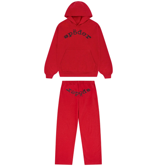 Sp5der VVS Sweatsuit Red