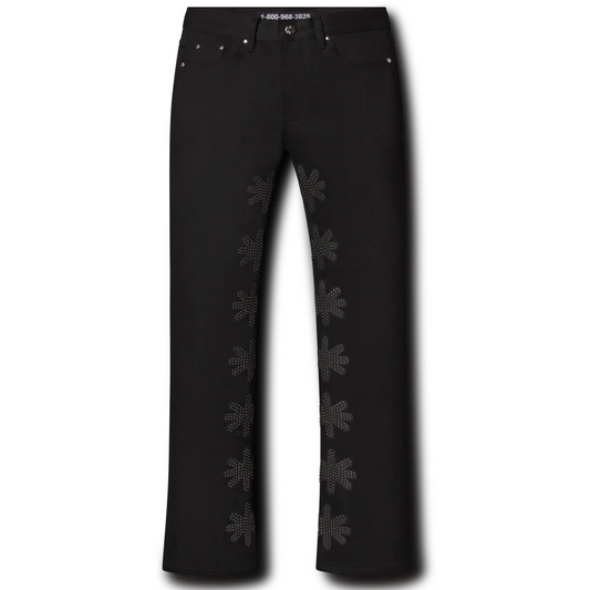 LostShdws Studded Denim Pant Black