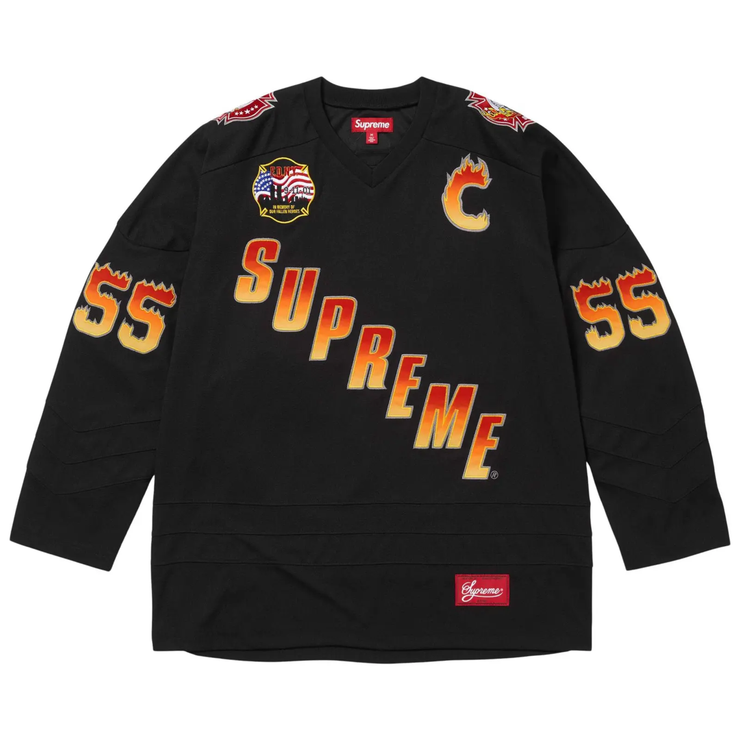 Supreme x FDNY Hockey Jersey Black