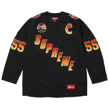Supreme x FDNY Hockey Jersey Black