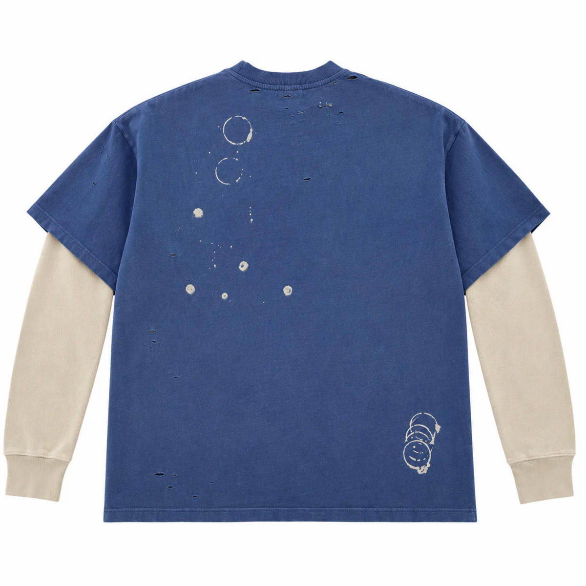 Satoshi Nakamoto Bleached Luke Thermal Tee Blue