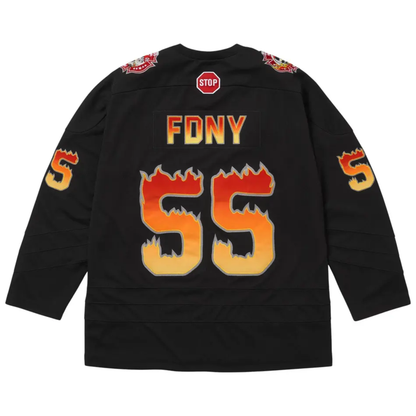 Supreme x FDNY Hockey Jersey Black