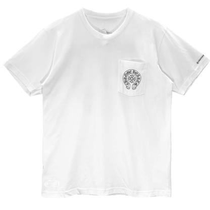 Chrome Hearts Horseshoe Logo Pocket Tee White